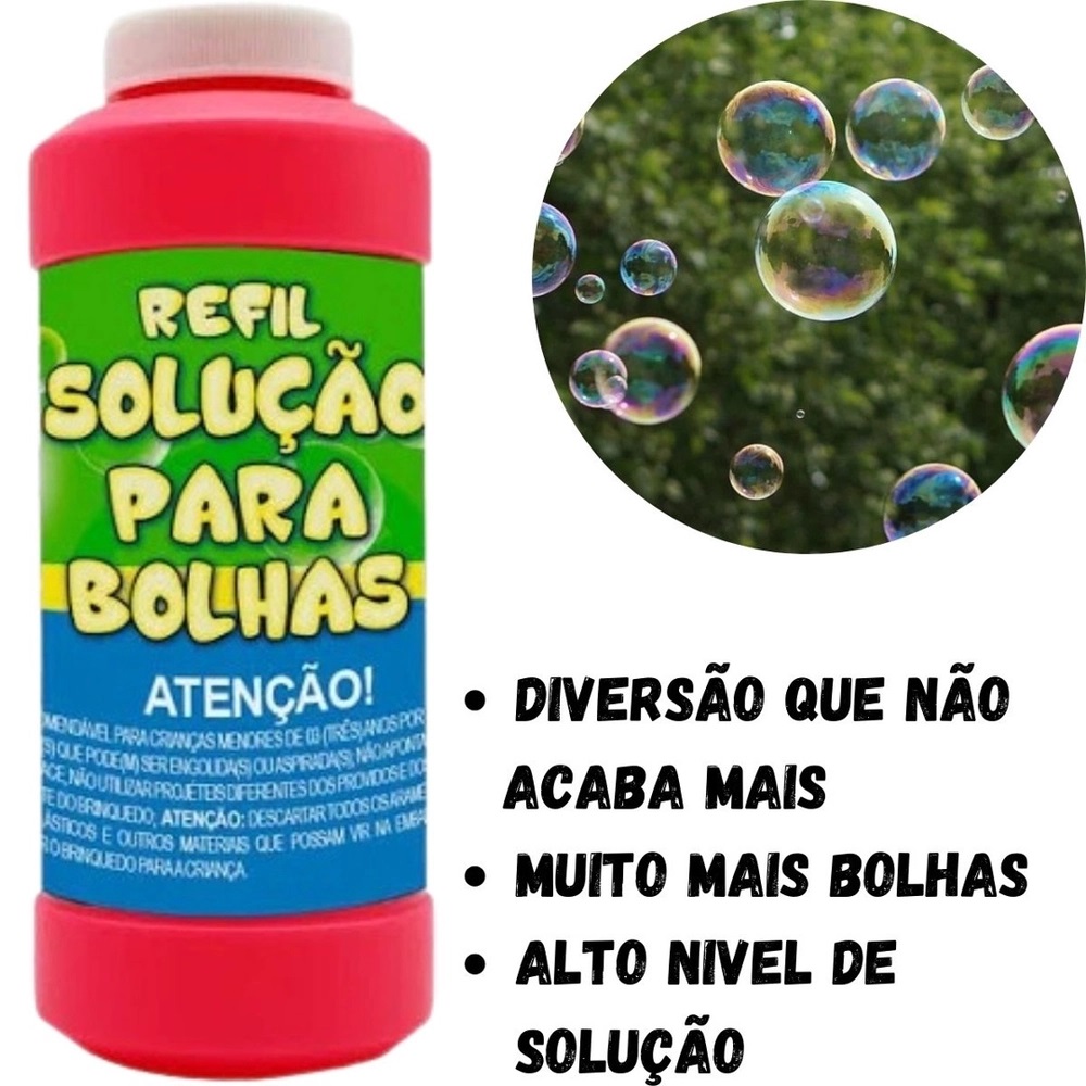 REFIL MANIA DE BOLHA 350ML - DM TOYS DMT6288