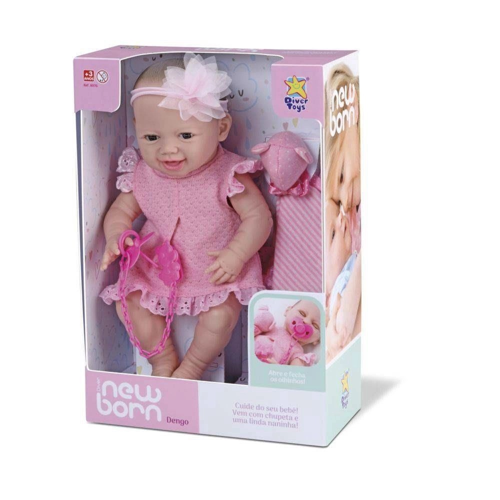 BONECA NEW BORN DENGO - DIVERTOYS