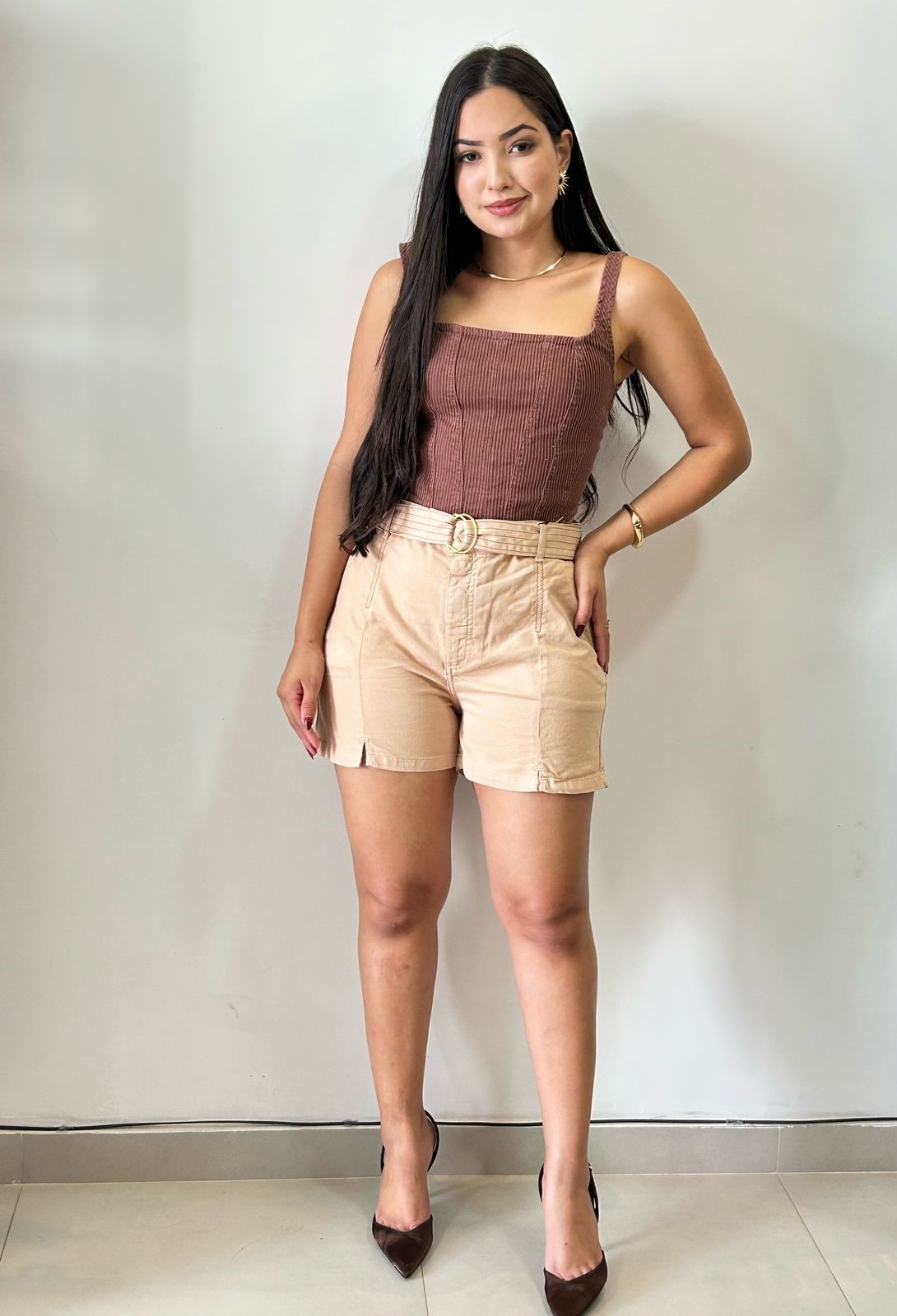 Short Com CInto Cós Alto Color CityBlues