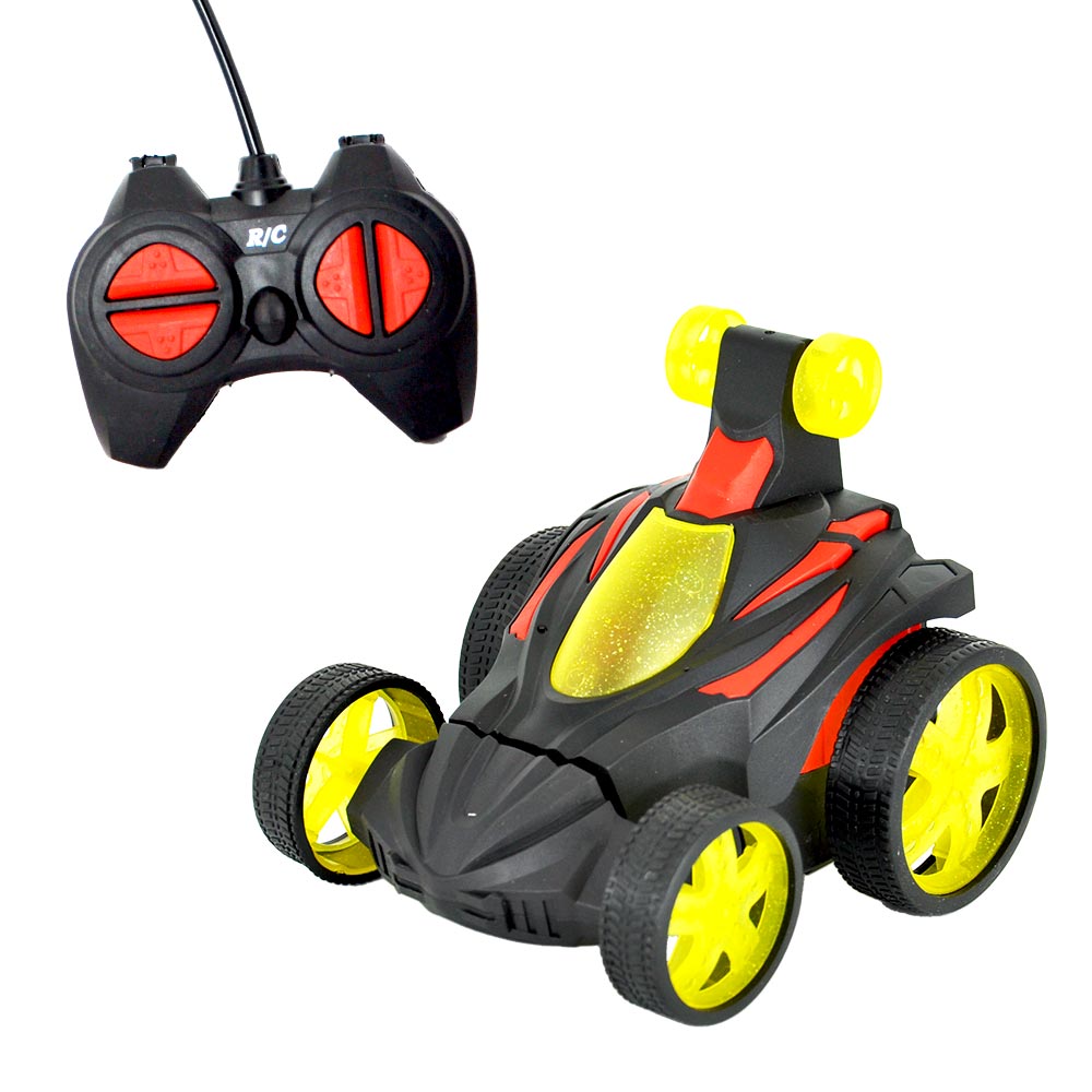 CARRO CONTROLE REMOTO CRAZY COM LUZ RECARREGAVEL - DM TOYS