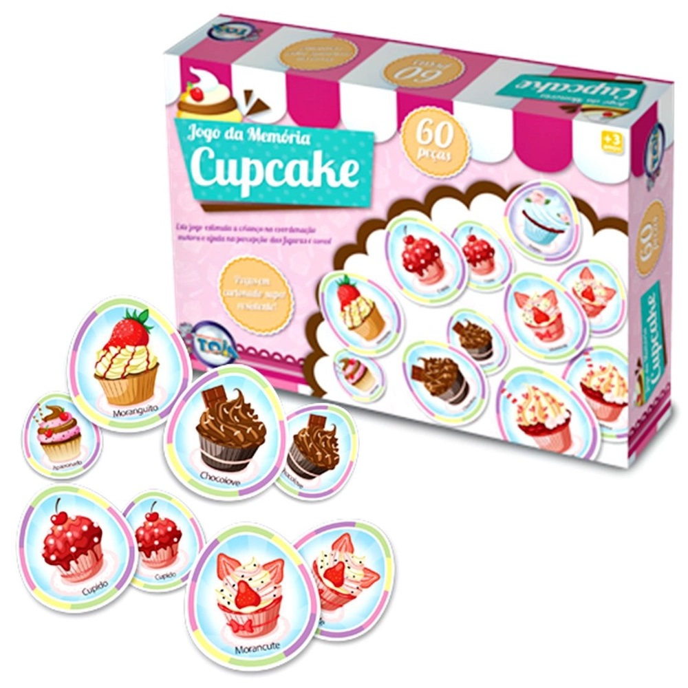 JOGO DA MEMORIA CUPCAKE - TOIA 12135