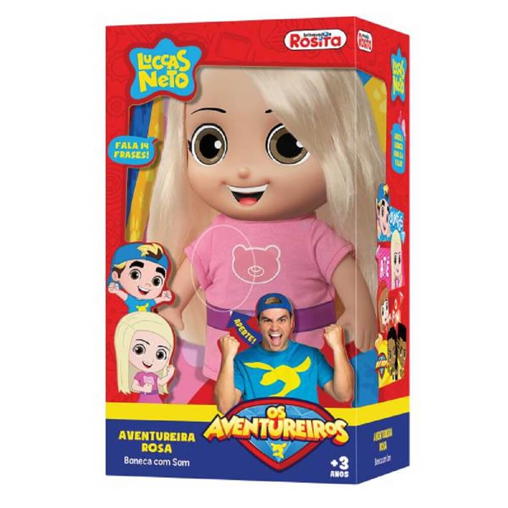 BRINQ. NOVABRINK BONECA AVENTUREIRA ROSA