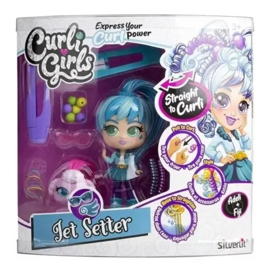 BONECA CURLI GIRLS E MASCOTE NOVABRINK