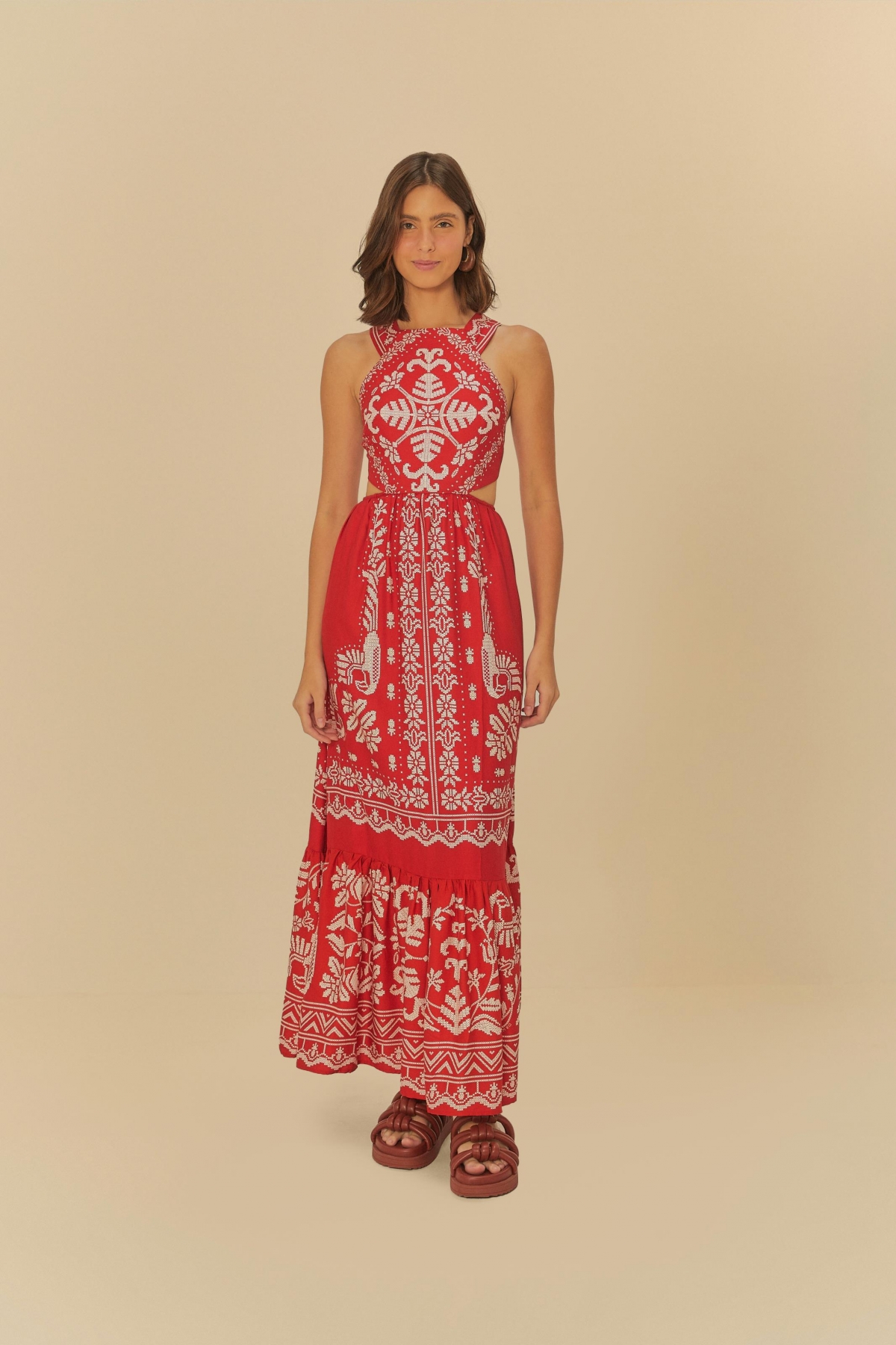 VESTIDO LONGO RELICARIO TROPICAL