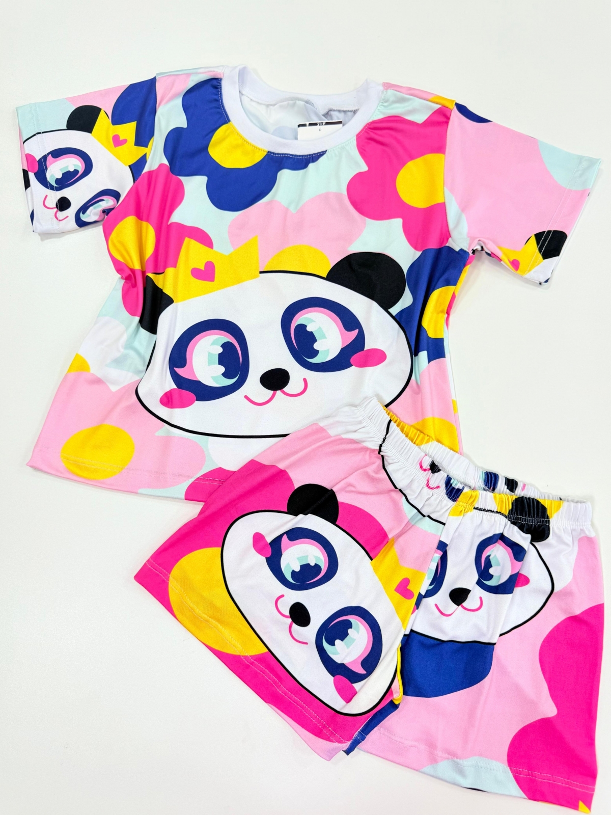 Pijama Manga Curta Pandinha