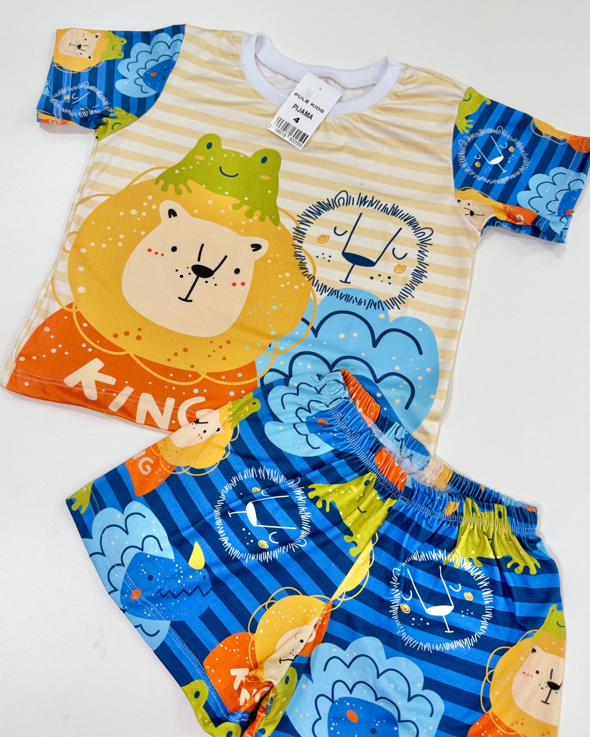 Pijama Manga Curta Animais