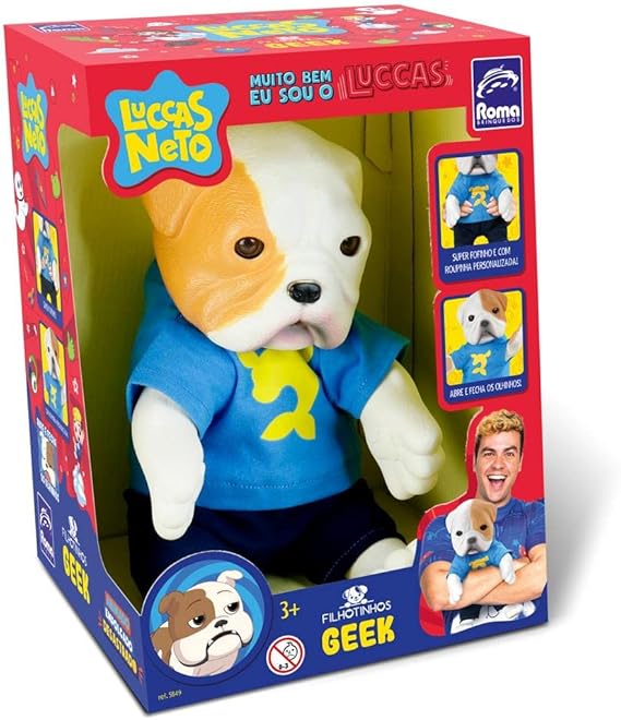 FILHOTINHOS GEEK LUCCAS NETO BONECO VINIL - ROMA