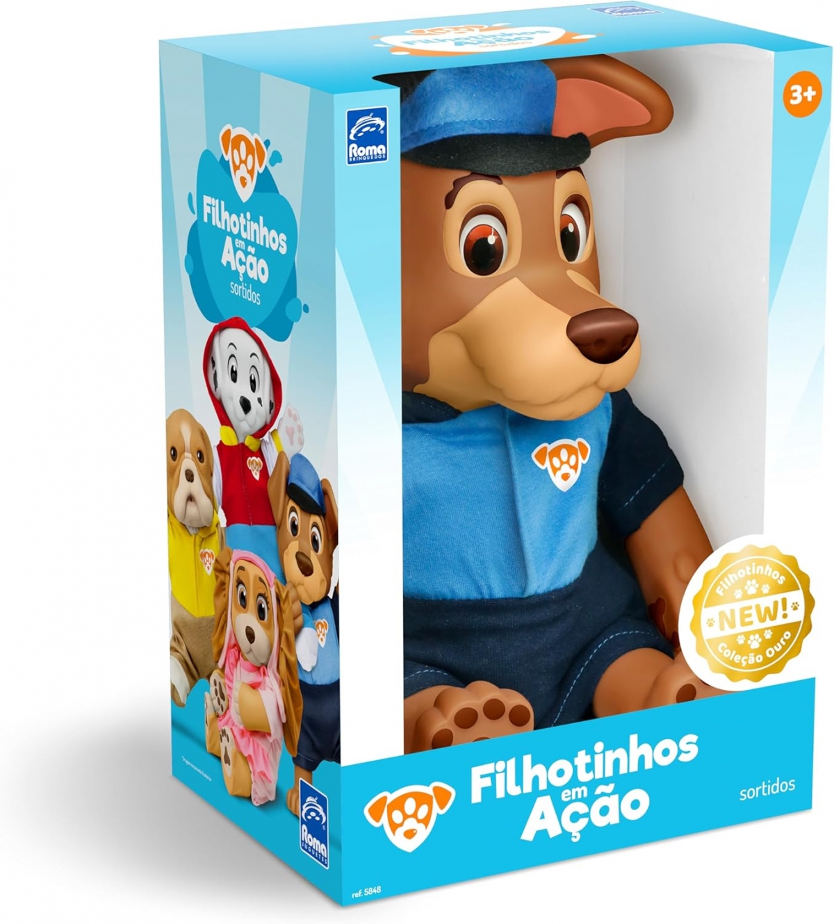 FILHOTINHOS EM ACAO SORTIDOS - CACHORRO VINIL - ROMA 5848