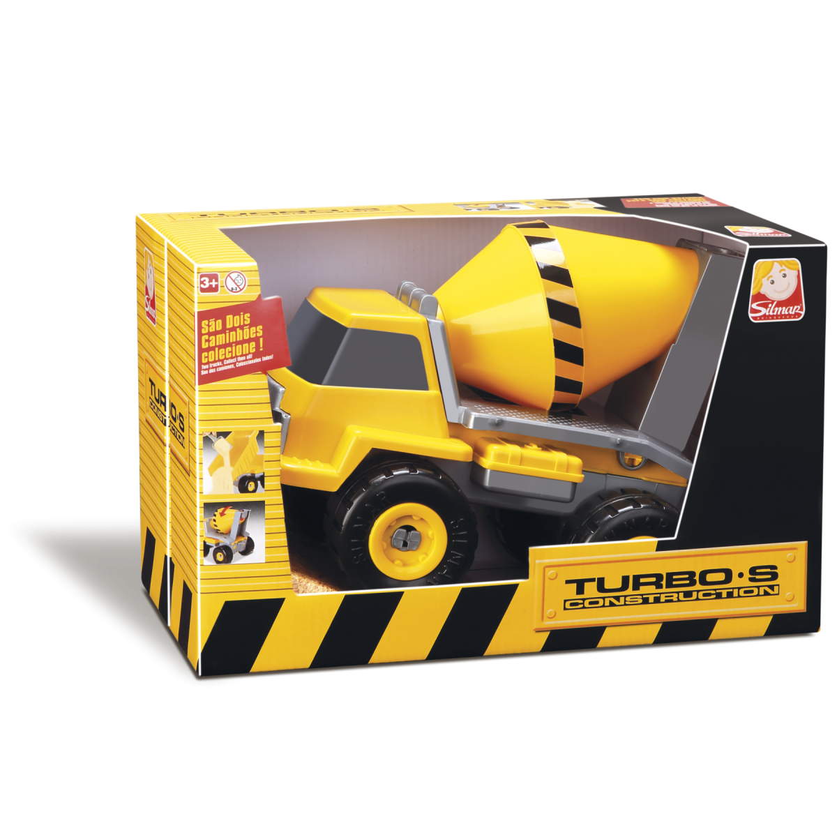 BRINQUEDO CAMINHAO BETONEIRA TURBO S - 6082 SILMAR