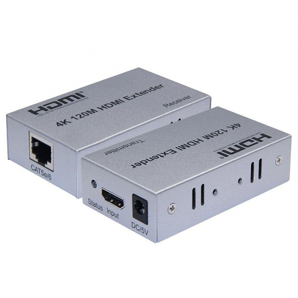 CABO HDMI EXTENSOR CAT.5 / CAT.6 120M C/ FONTE