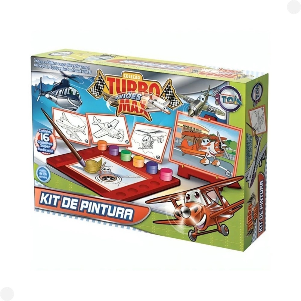 COLEÇÃO TURBO AVIÕES MAX KIT PINTURA