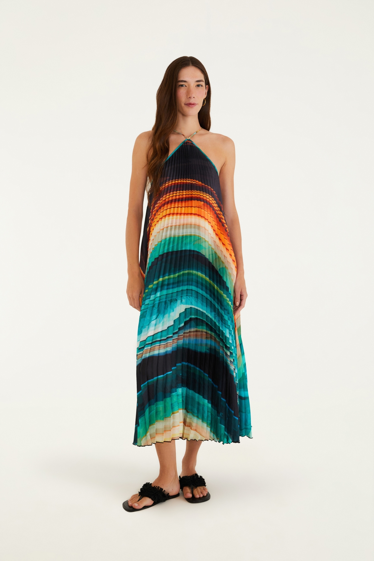 VESTIDO PLISSADO TURMALINA