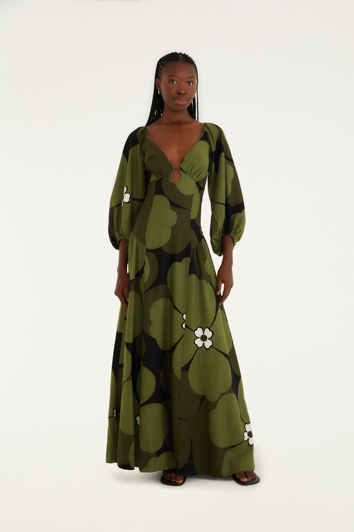 VESTIDO MANGAS FLORBELA