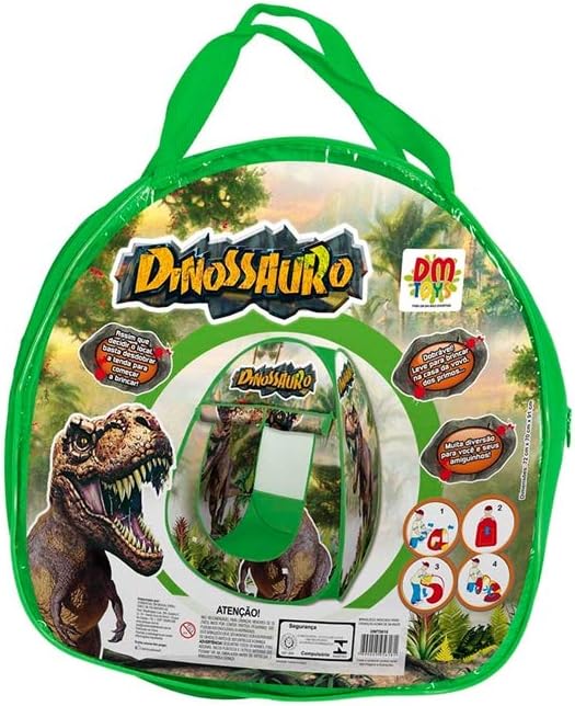 BRINQ. DM TOYS BARRACA DOBRAVEL DINOSSAURO DMT5618
