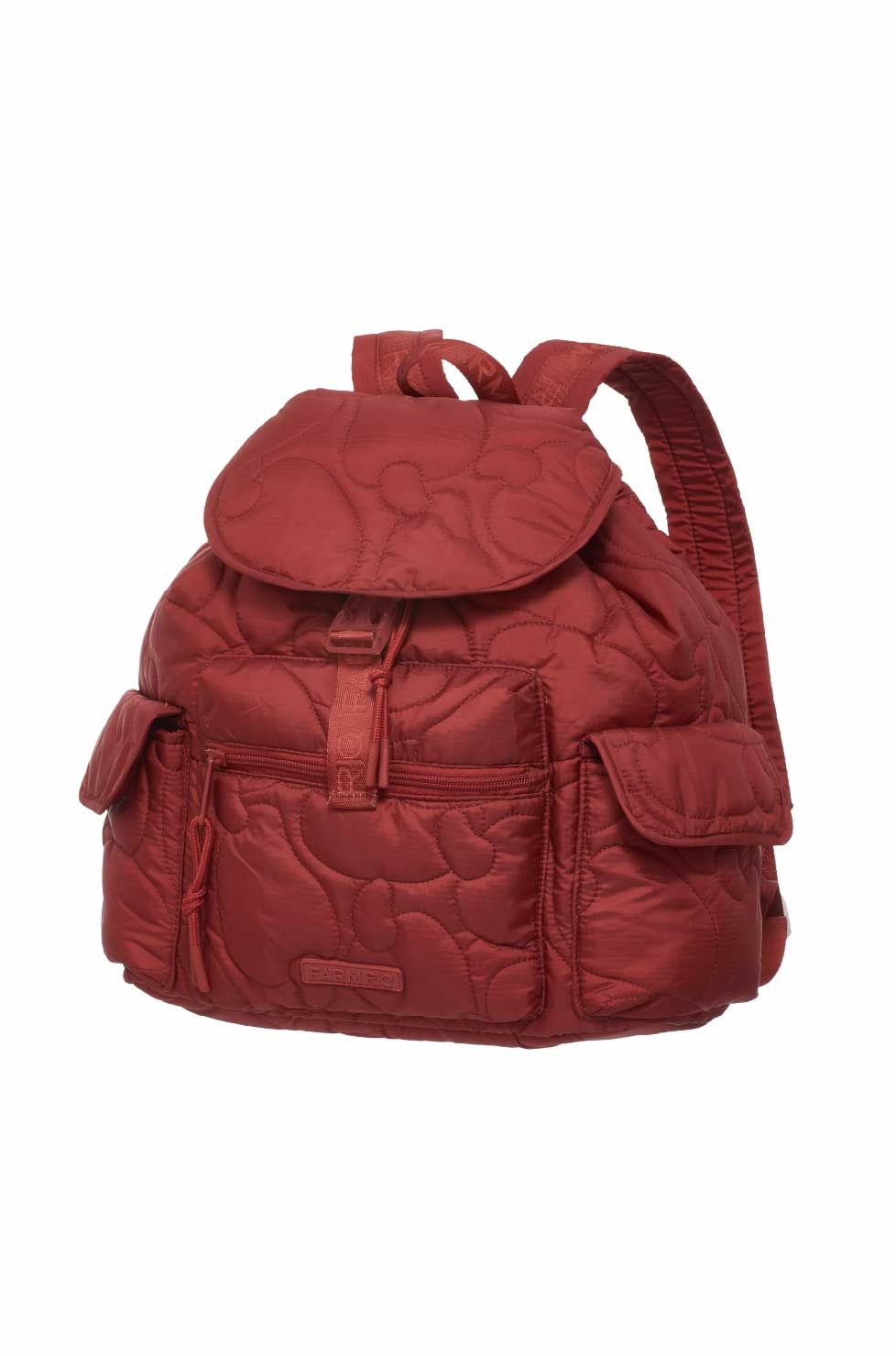 BOLSA FARM PIPOCA GRAFICO TROPICAL PUFFER