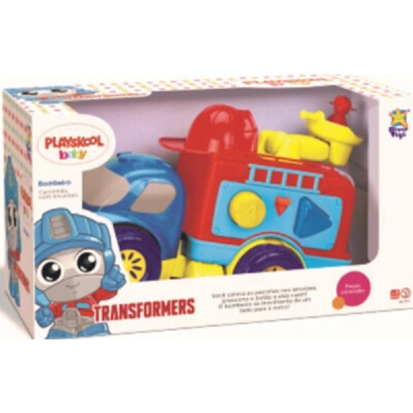 BRINQ. DIVERTOYS CAMINHAO BOMBEIRO PLAYSKOOL TRANSFORMERS 8149