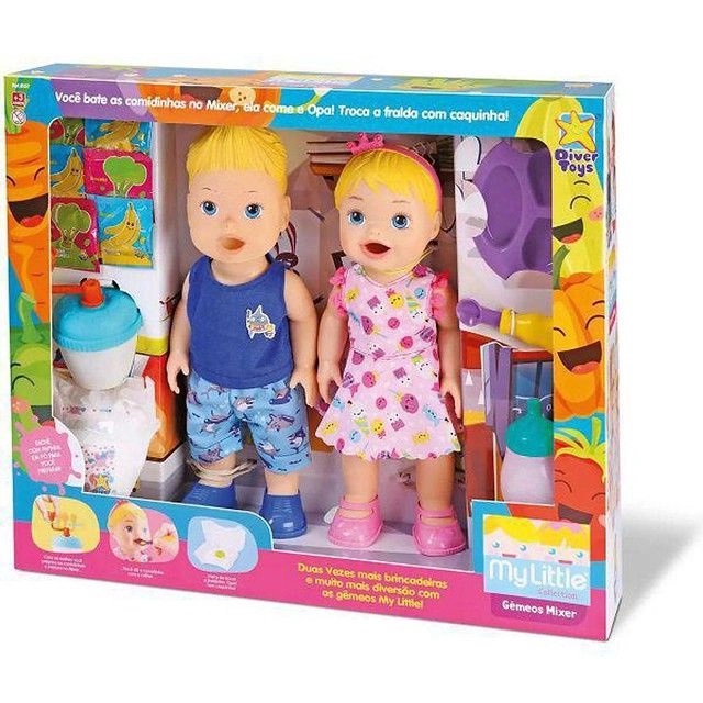 MY LITTLE COLLECTION GEMEOS PAPINHA MIXER - DIVERTOYS 8157