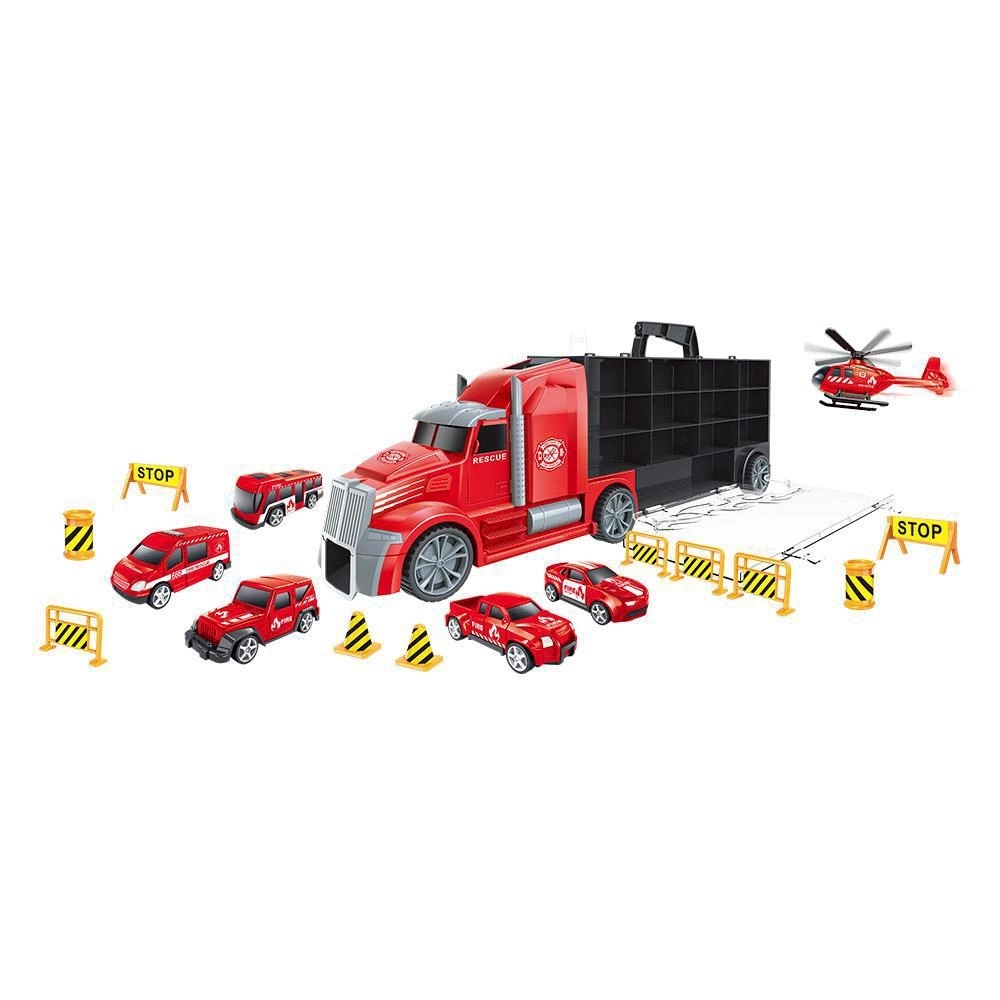 CAMINHAO MALETA SERVICO 6 MINIATURAS E ACESSO - DM TOYS