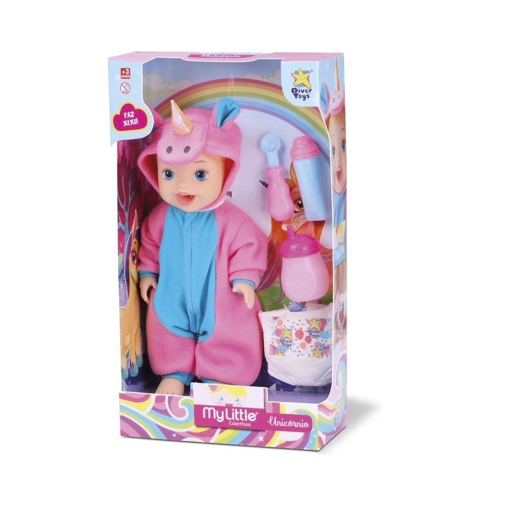 BONECA MY LITTLE COLLECAO UNICORNIO - DIVERTOYS 8034