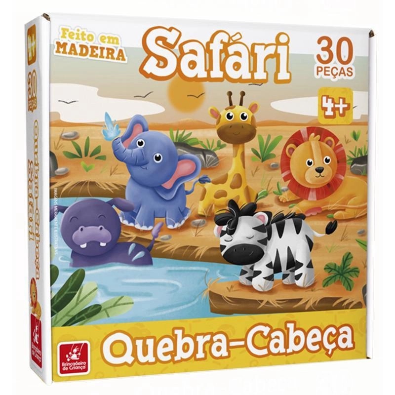 QUEBRA CABEÇAS SAFARI 30 PEÇAS
