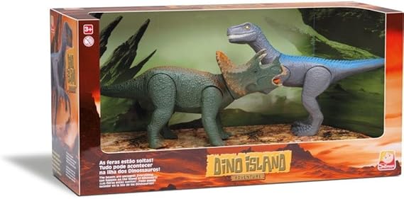 TRICERATOPS E VELOCIRAPTOR - SILMAR
