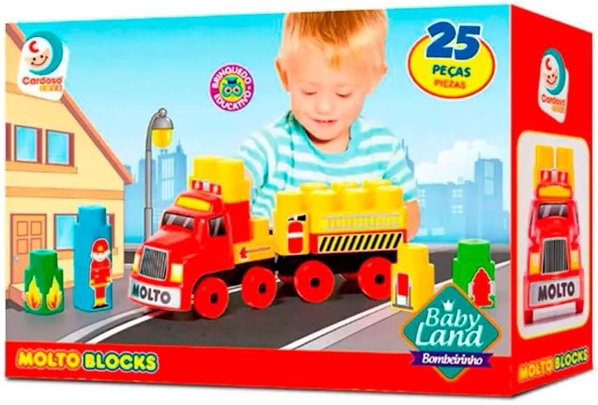 BRINQ. CARDOSO BABY LAND BOMBEIRINHO 25 PECAS 8009