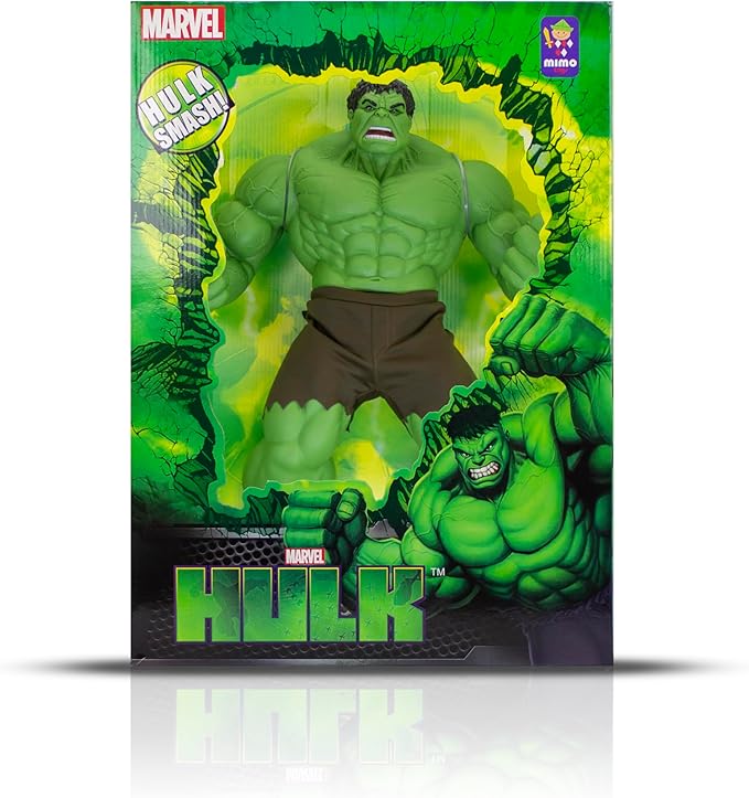 BONECO CLASSICO HULK VERDE 40CM MIMO MARVEL - 453