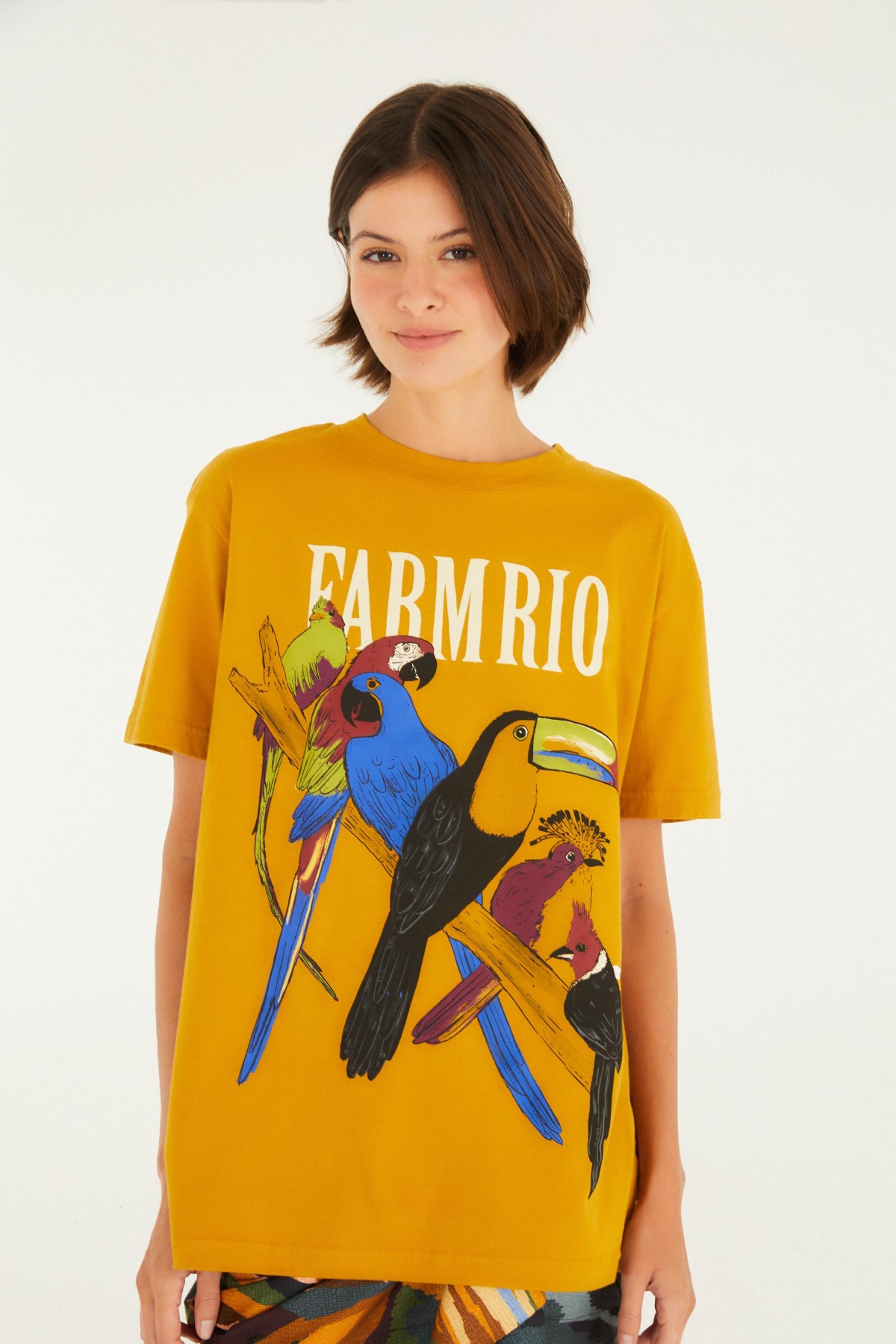 TSHIRT MEDIA E DO BRASIL AMARELO POLEN