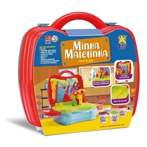 KIT MINHA MALETINHA CONSTRUCAO - DIVERTOYS 8137