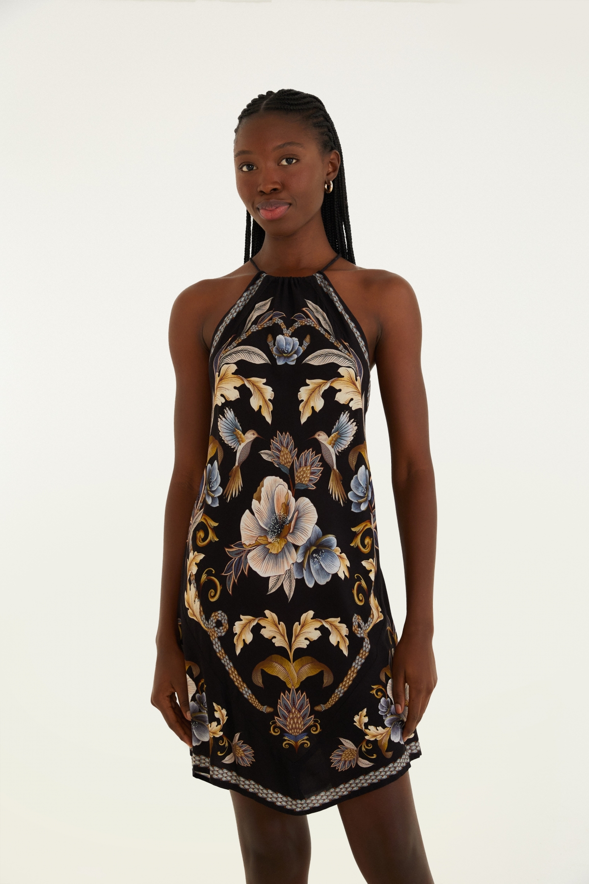 VESTIDO ALCA LENCO JARDIM REAL