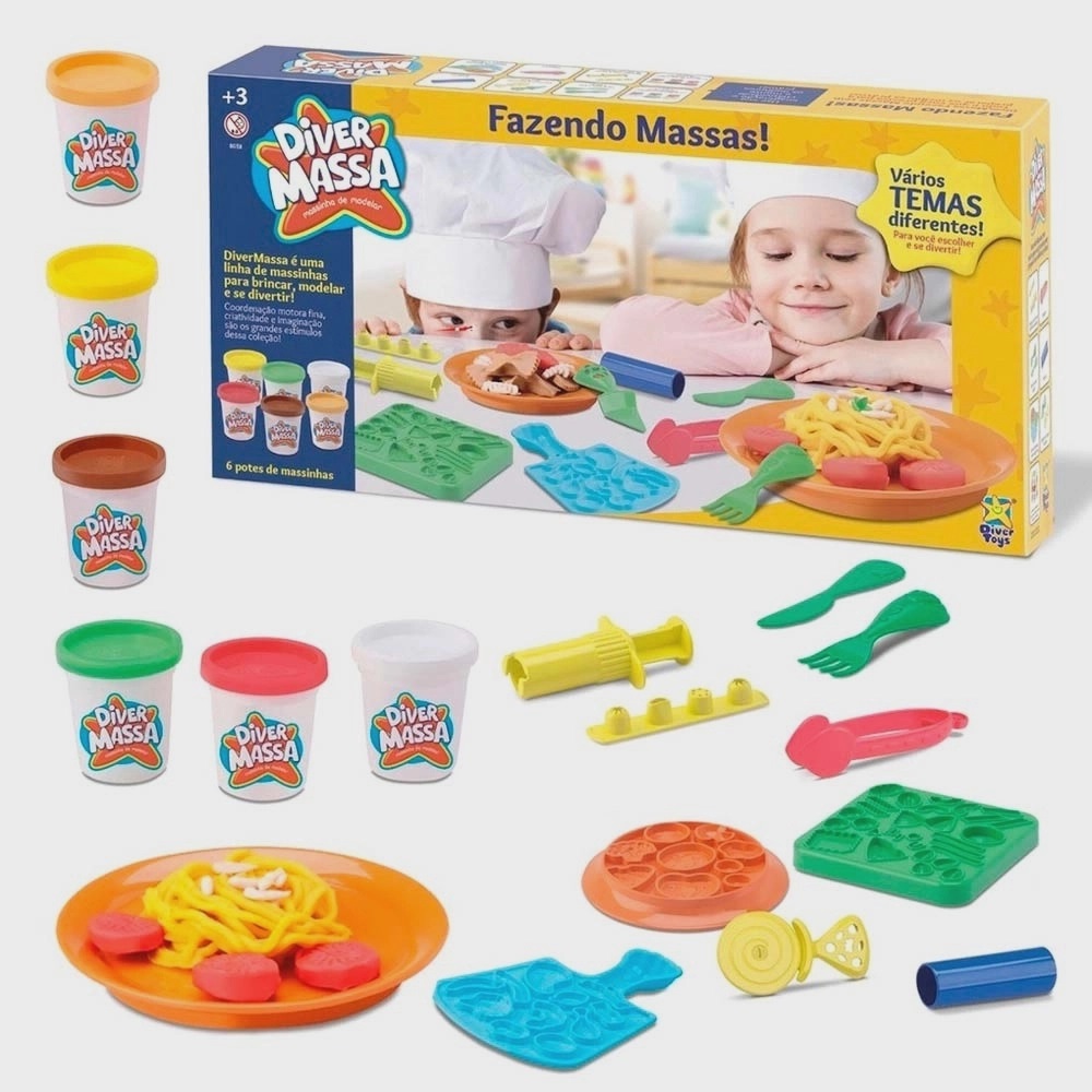 MASSA FAZENDO MASSAS - DIVERTOYS 8058