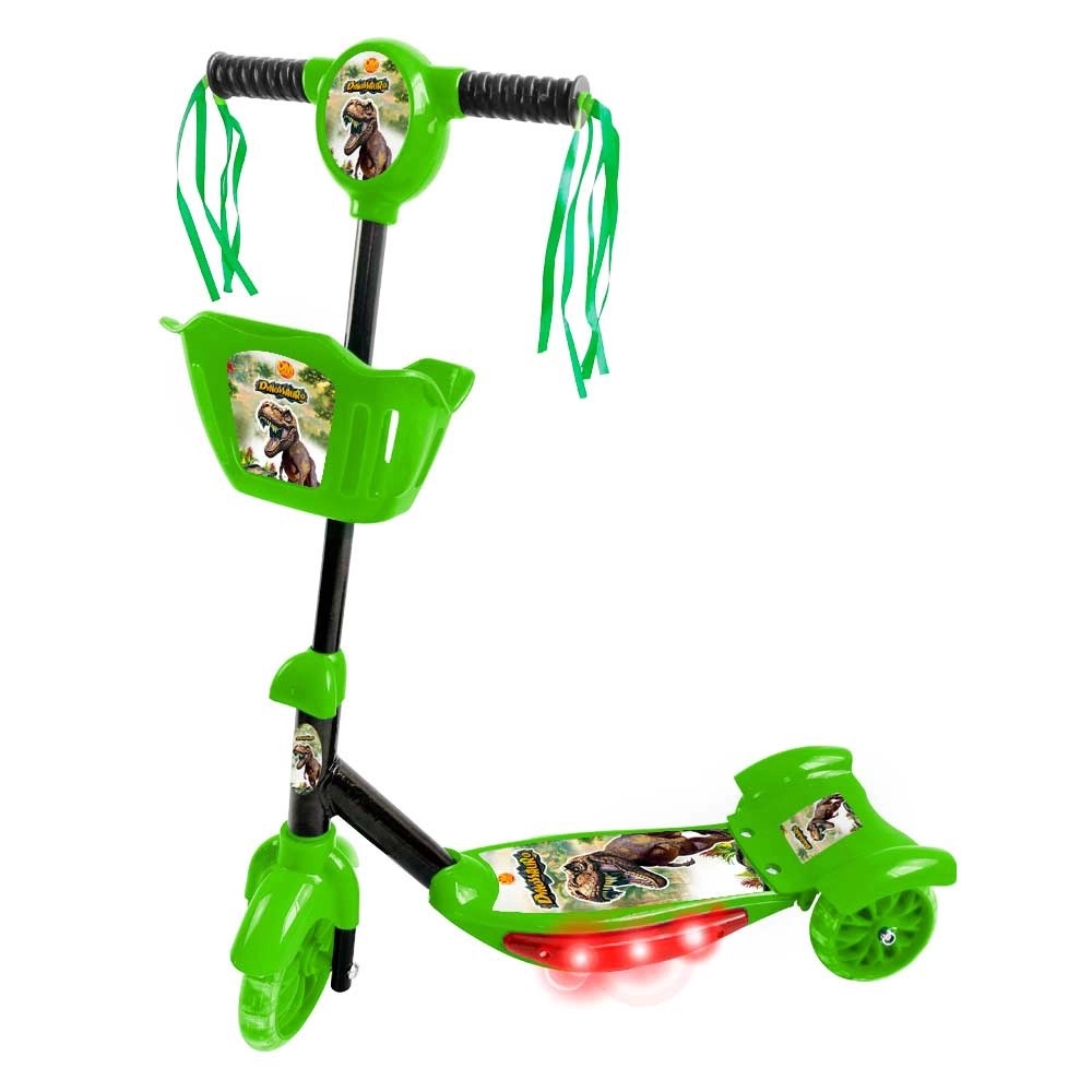 PATINETE COM CESTA VERDE DINOSSAURO - DMR5620
