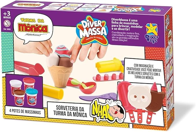 SORVETERIA TURMA DA MONICA MASSA - DIVERTOYS