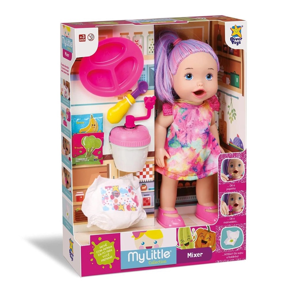 MY LITTLE COLLECTION MIXER BRANCA - DIVERTOYS 8167