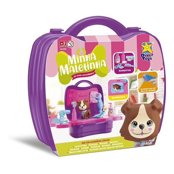 MINHA MALETINHA PET SHOP CACHORRINHO - DIVERTOYS 8138