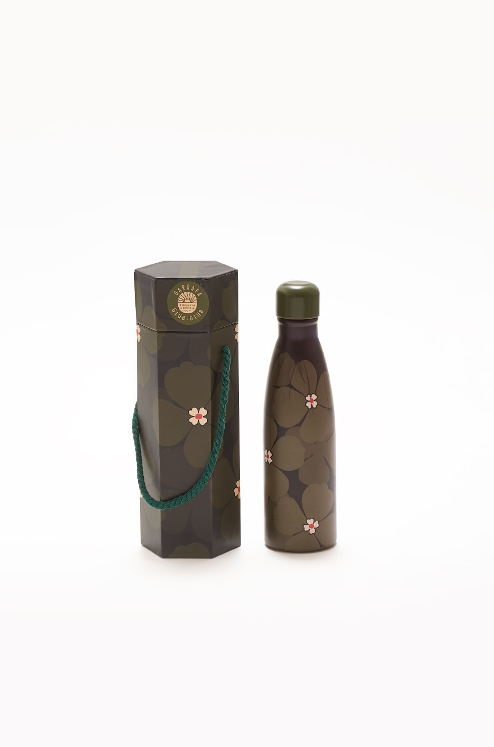 GARRAFA 500ML FARM GLUB FLORBELA VERDE