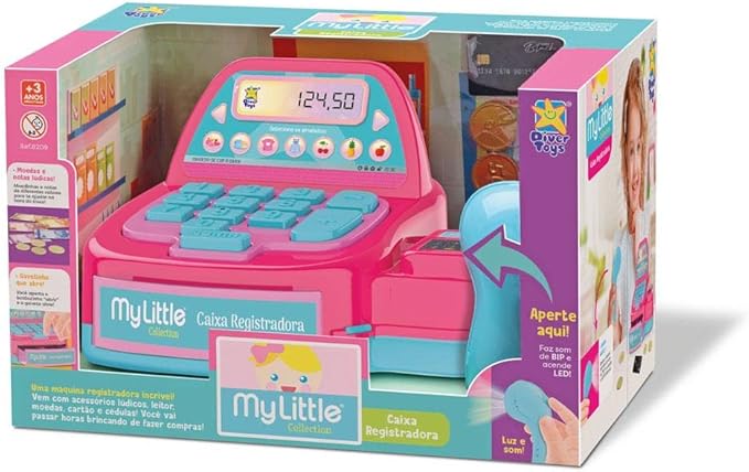 BRINQ. DIVERTOYS MY LITTLE COLLECTION CAIXA REGISTRADORA 8209
