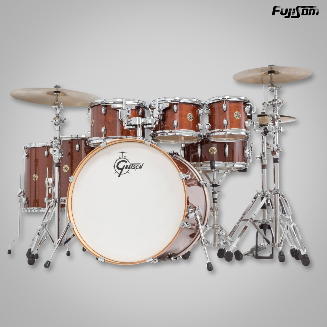 BATERIA GRETSCH CATALINA CM1E826P WALNUT GLAZE + FERRAGENS