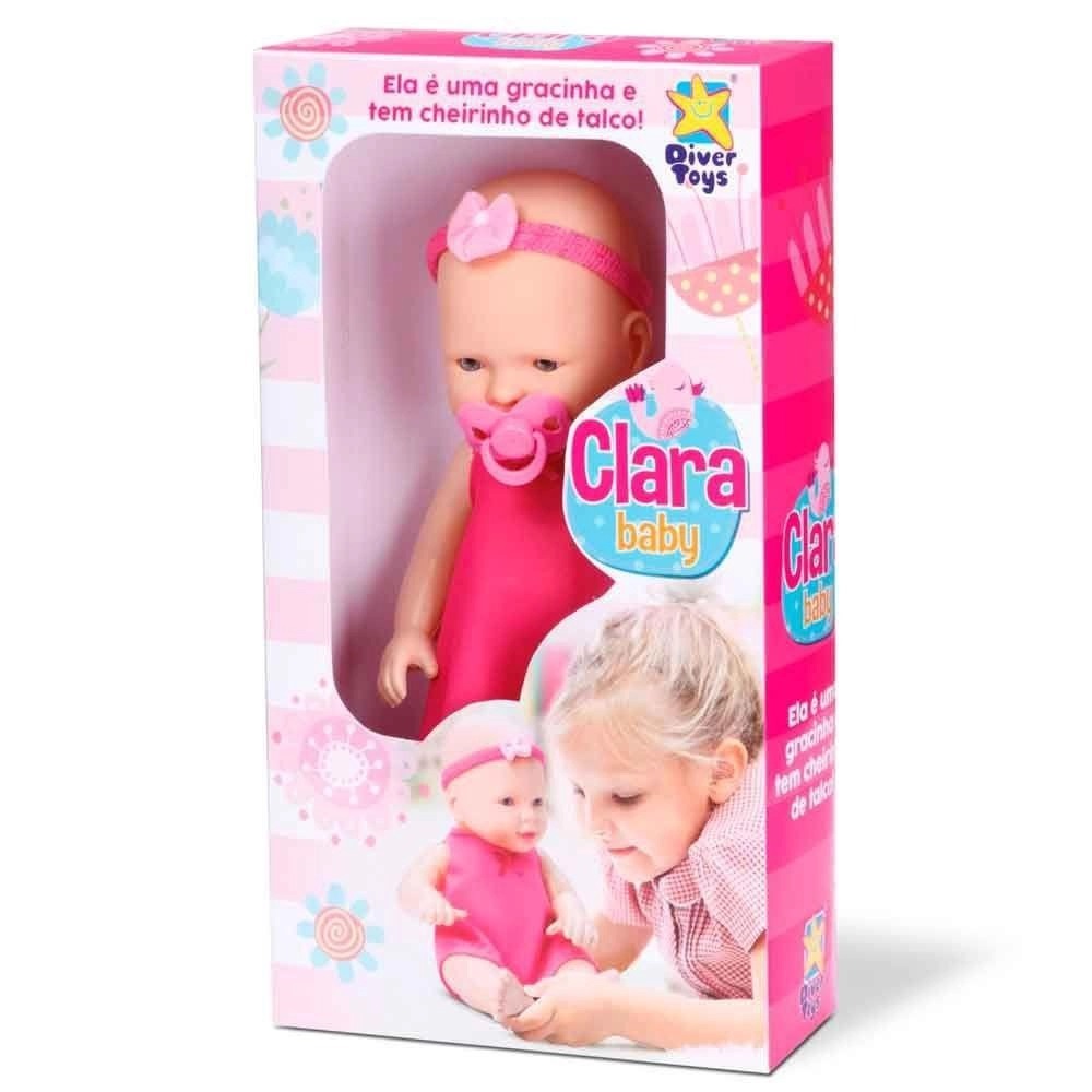 BRINQ. DIVERTOYS BONECA CLARA BABY 91