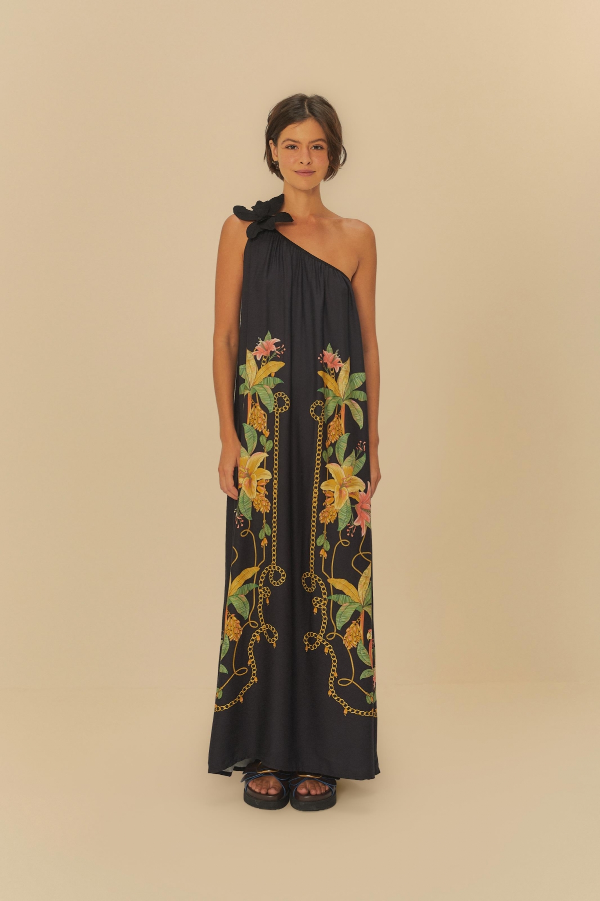 VESTIDO LONGO RIQUEZA TROPICAL