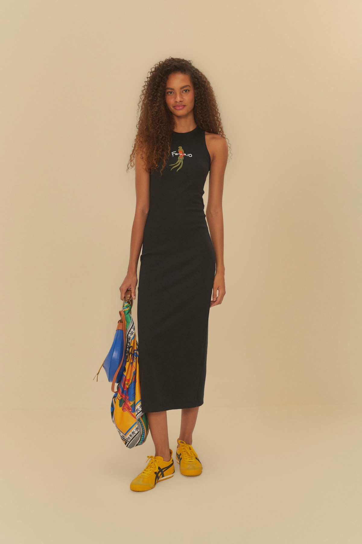 VESTIDO CROPPED RIB FARM RIO PASSAROS