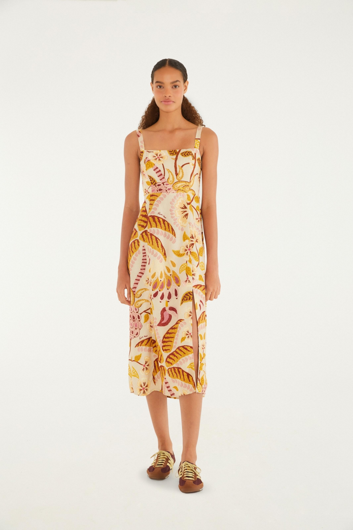 VESTIDO PREGAS BRASIL ARTESANAL