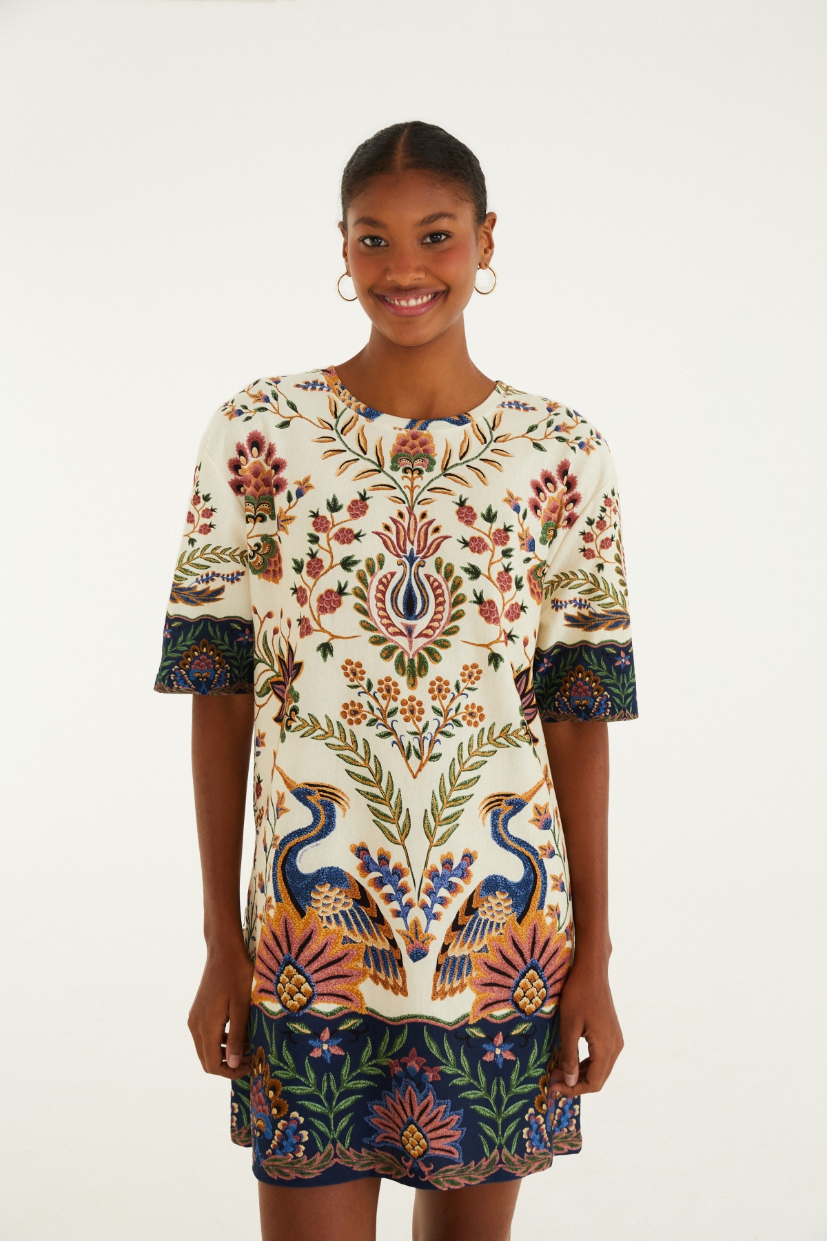 VESTIDO TSHIRT JARDIM MARAVILHOSO