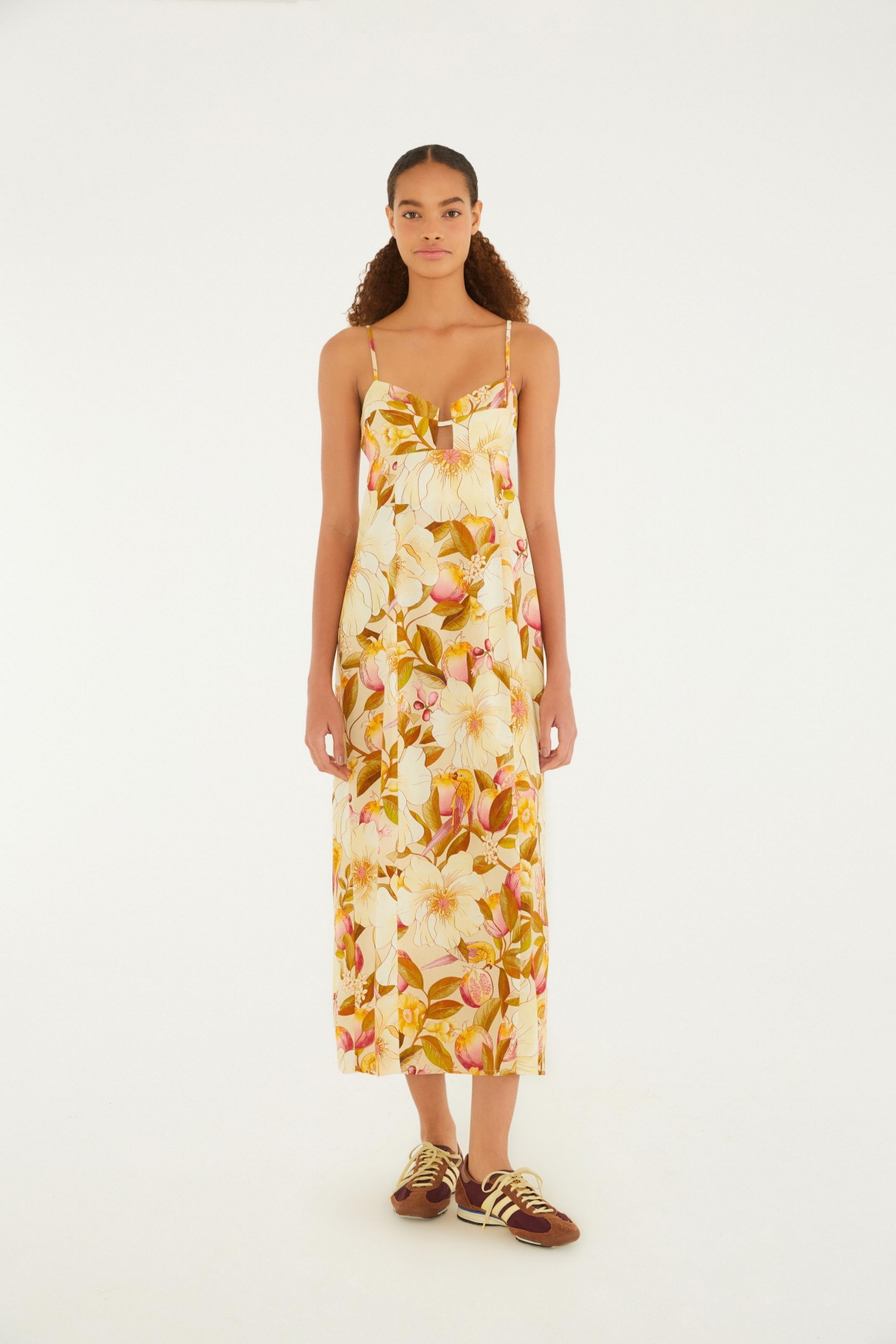 VESTIDO CROPPED ROMANCE EM FLOR