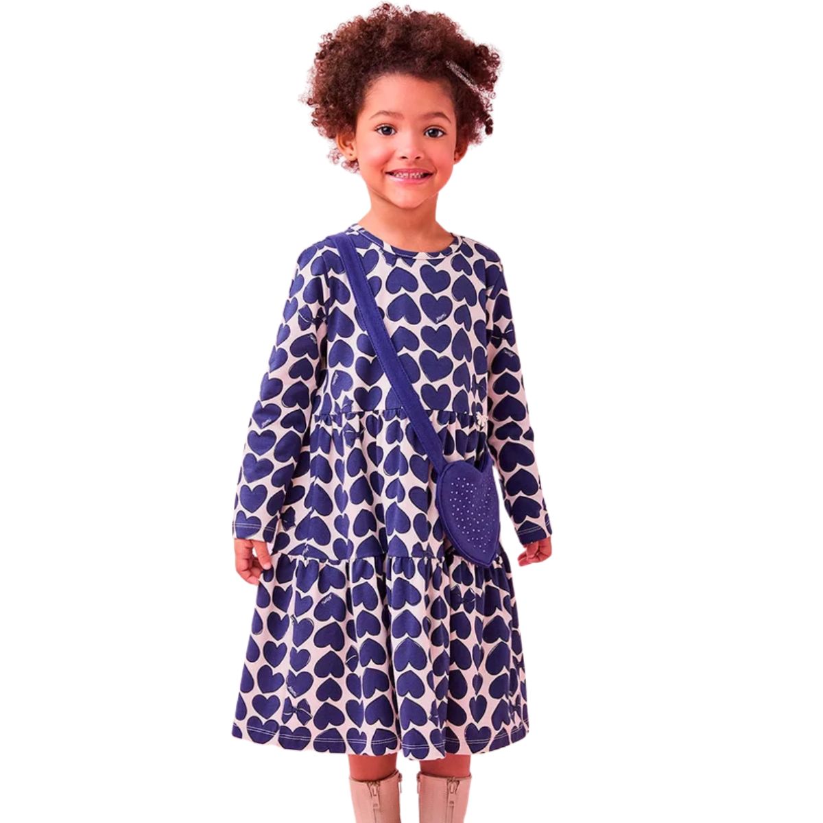 Vestido Momi Bolsa Coração J6176