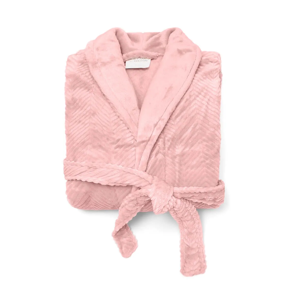 Roupão Buettner Feminino Microfibra Jacquard 100% Poliéster Adele Gola Xale Tamanho(P) Rose