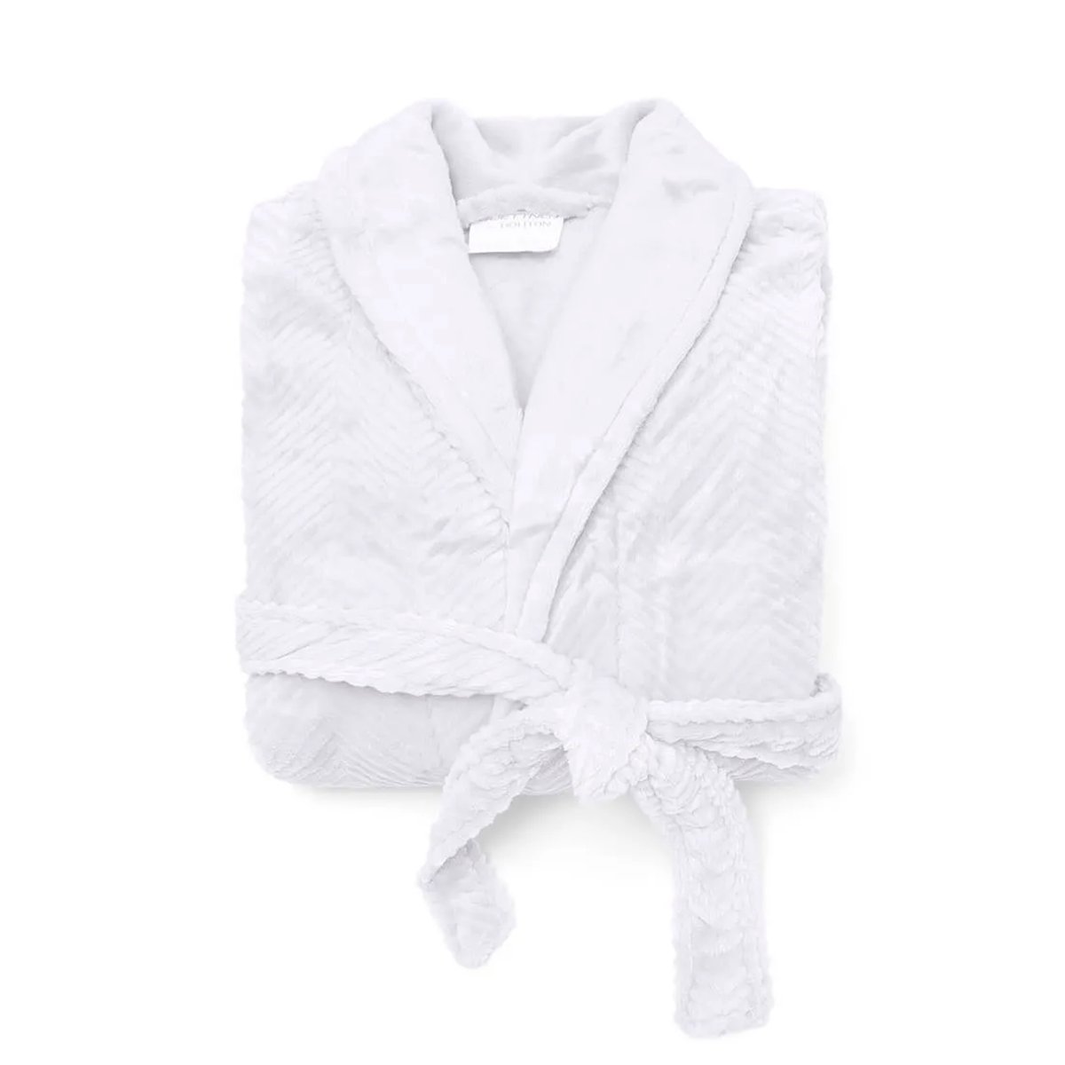 Roupão Buettner Feminino Microfibra Jacquard 100% Poliéster Adele Gola Xale Tamanho(G) Branco