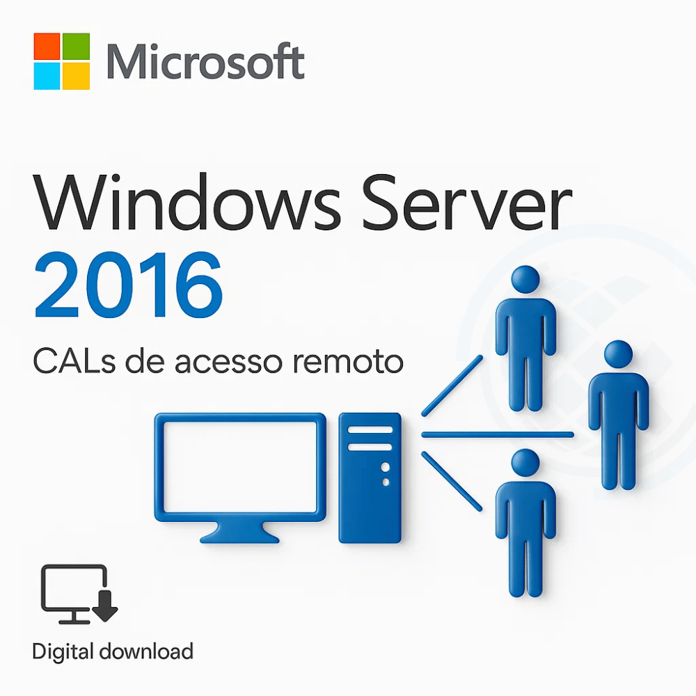 Cals de Acesso Remoto Windows Server 2016 | 5 Usuários