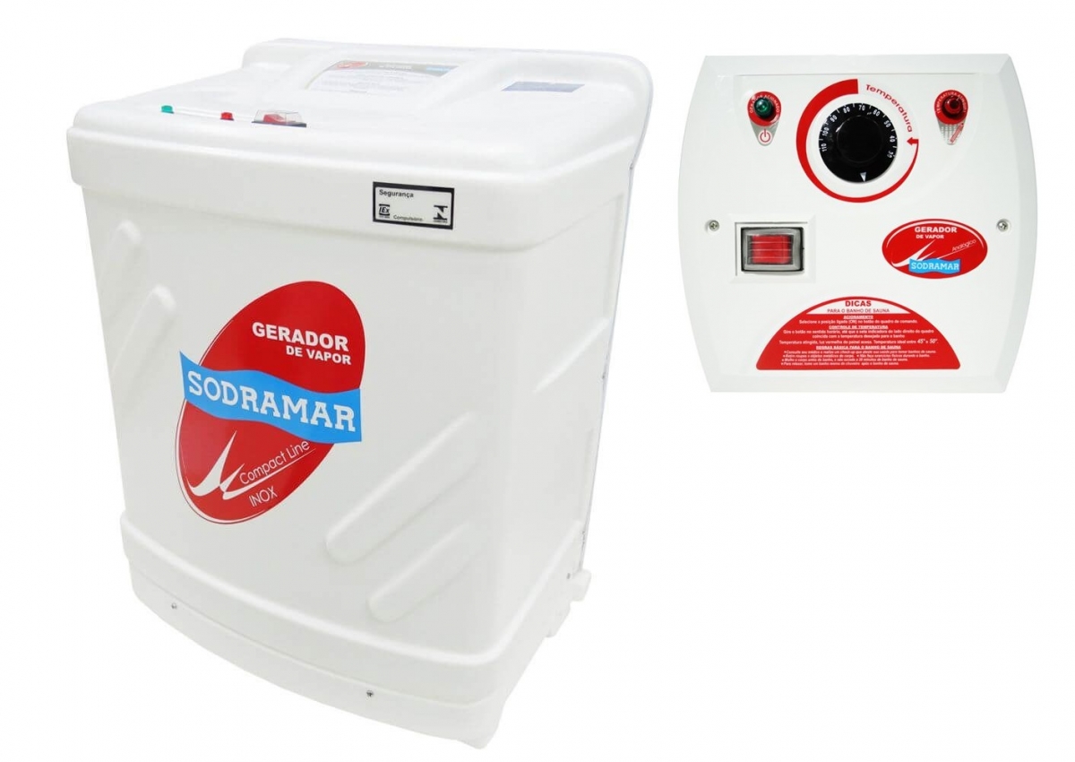 Gerador Sauna Vapor 18kw 220v Trifásico + Quadro Analógico (Sodramar)