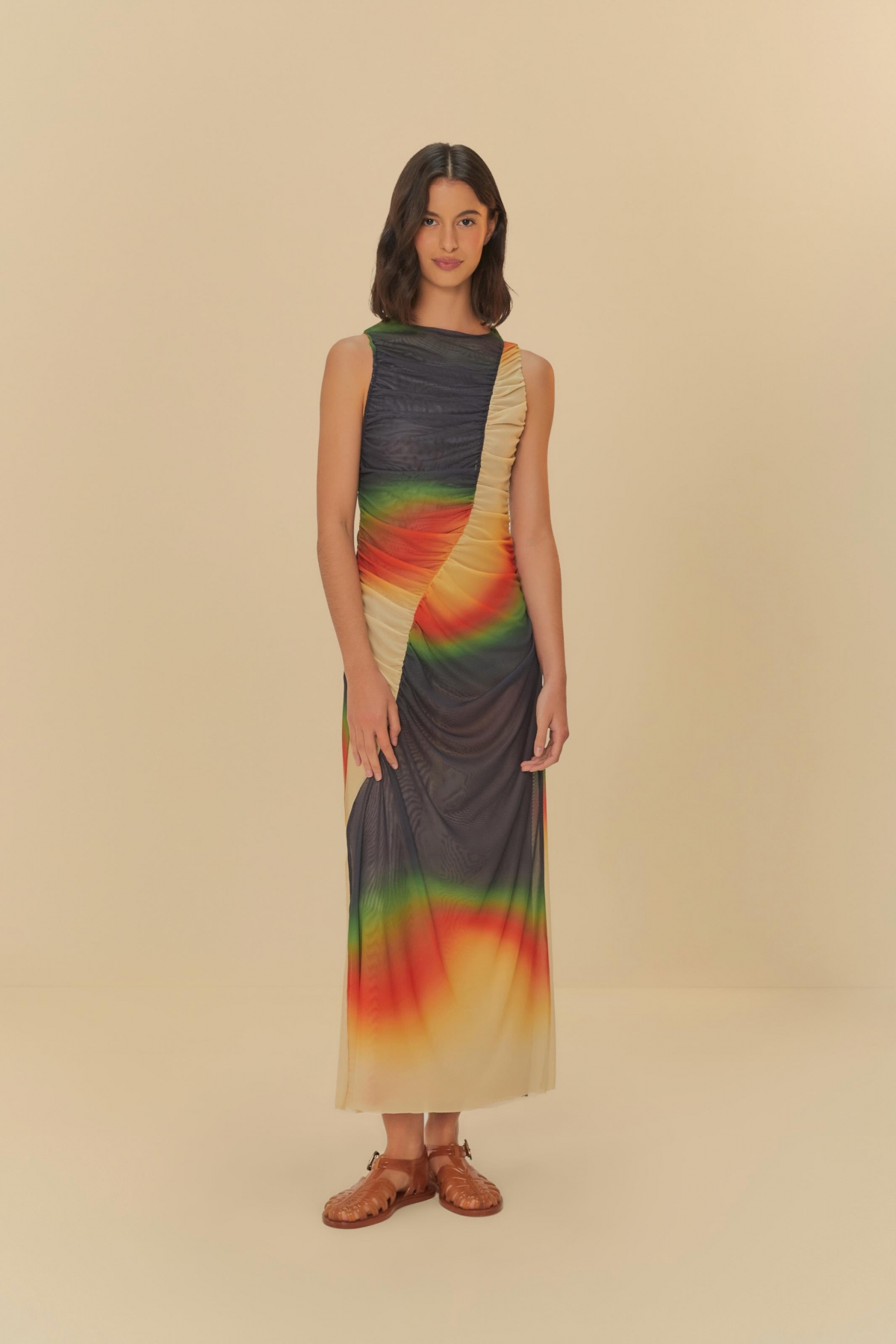 VESTIDO TULE CROPPED DEGRADE LATINA